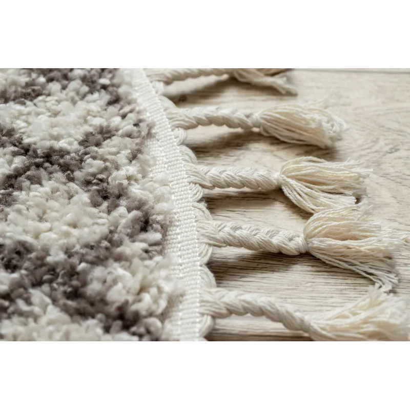Tapis avec franges de style berbère, parfait pour la chambre d'enfant