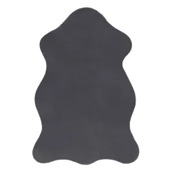 Tapis NEW DOLLY peau G4337-2 Gris anthracite IMITATION DE FOURRURE DE LAPIN