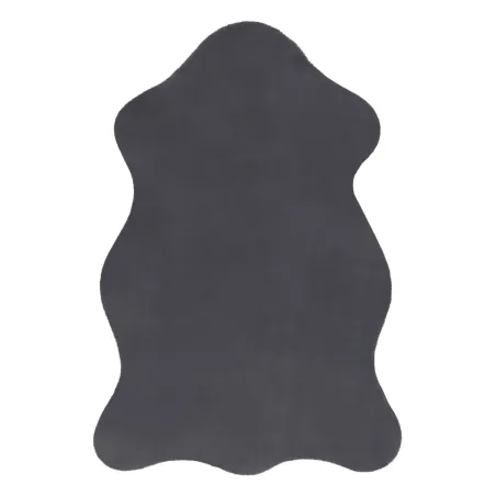 Tapis gris en imitation de fourrure de lapin, tapis moderne pour un intérieur tendance