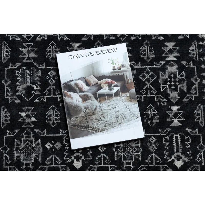 Tapis Vintage 22212996 noir pour le salon