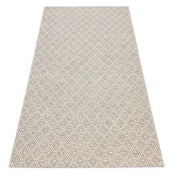 Tapis EN CORDE SISAL BOHO 46299651 Losanges beige