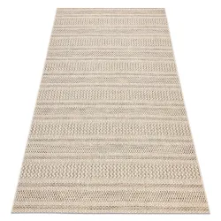 Tapis EN CORDE SISAL BOHO 46209651 Rayures beige