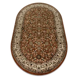 Tapis ROYAL ADR ovale motif 1745 marron