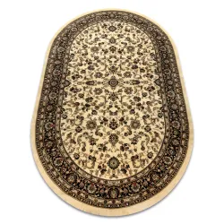 Tapis ROYAL ADR ovale motif 1745 caramel