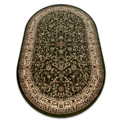 Tapis ROYAL ADR ovale motif 1745 vert