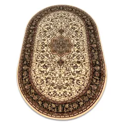 Tapis ROYAL ADR ovale motif 521 caramel