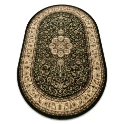 Tapis ROYAL ADR ovale motif 521 vert