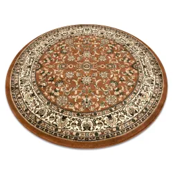 Tapis ROYAL ADR cercle motif 1745 marron