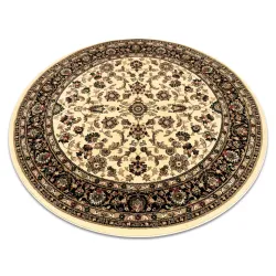 Tapis ROYAL ADR cercle motif 1745 caramel