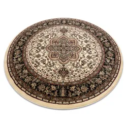 Tapis ROYAL ADR rond motif 521 caramel