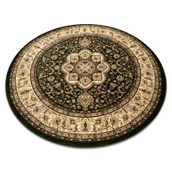 Tapis ROYAL ADR rond motif 521 vert