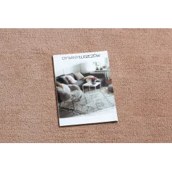 Tapis élégant lavable LATIO 71351200 saumon, parfait pour les espaces contemporains