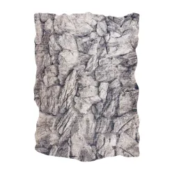 Tapis TINE 75417A Roche, pierre - moderne, forme irrégulière crème / gris