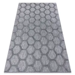 Tapis SANTO SISAL 58391 rayon de miel anthracite
