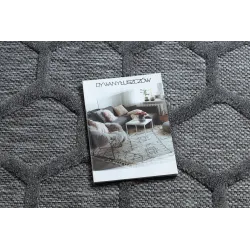 Tapis SANTO en couleur anthracite, parfait pour un salon contemporain