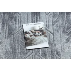 Tapis MEFE moderne B402 gris foncé, parfait pour un intérieur contemporain