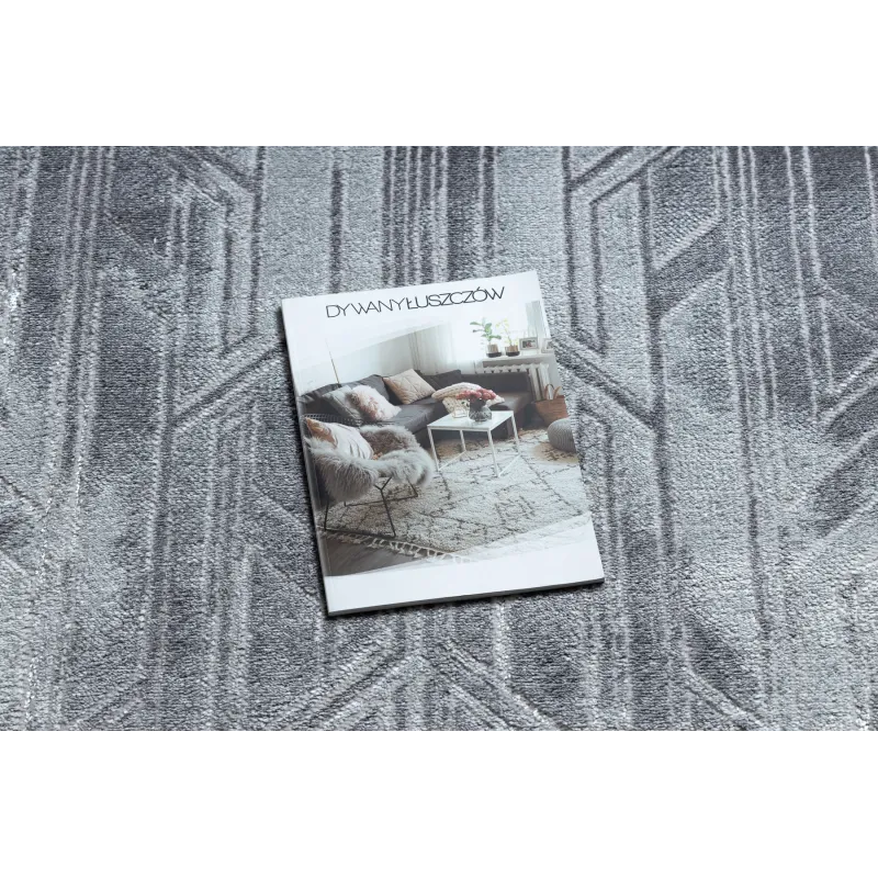 Tapis MEFE moderne B402 gris foncé, parfait pour un intérieur contemporain