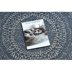 Tapis moderne bleu, parfait pour le salon