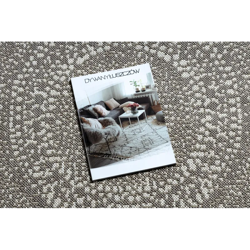 Tapis moderne à pois beige, idéal pour le salon ou la chambre