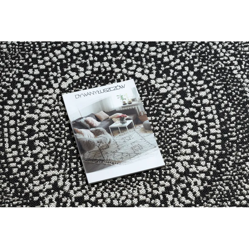 Tapis élégant à pois, idéal pour des intérieurs modernes