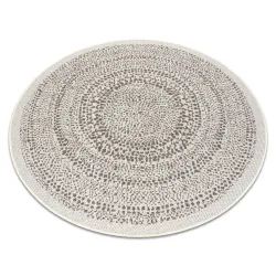 Tapis cercle EN CORDE SISAL FLAT 48834866 points crème