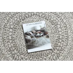 Tapis élégant à pois, parfait pour le salon ou la chambre