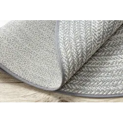 Tapis en sisal gris, tressé, parfait pour la chambre ou le salon