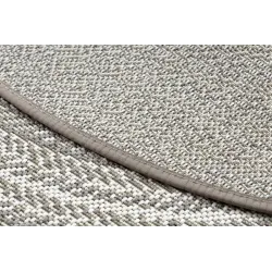 Tapis rond en sisal, doux au toucher, style boho élégant