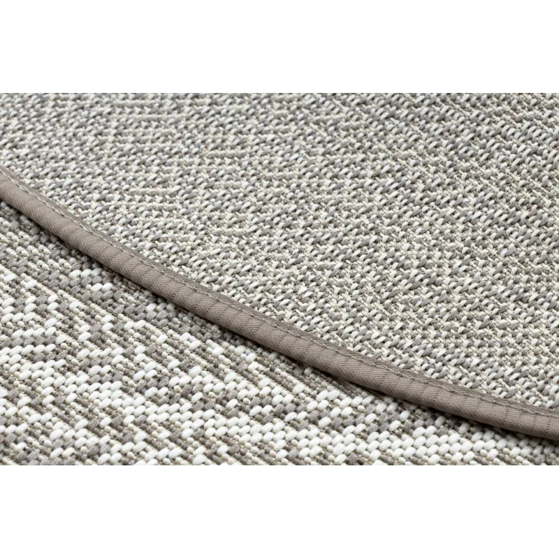 Tapis rond en sisal, doux au toucher, style boho élégant