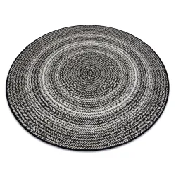 Tapis cercle EN CORDE SISAL FLAT 48837690 Boho, tresser noir