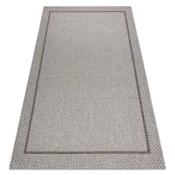 Tapis CORDE SISAL BOHO 39013037 Cadre beige