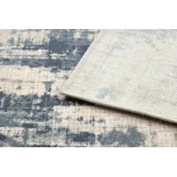 Tapis NAIN doux en beige et bleu foncé, vintage, idéal pour la chambre d'enfant