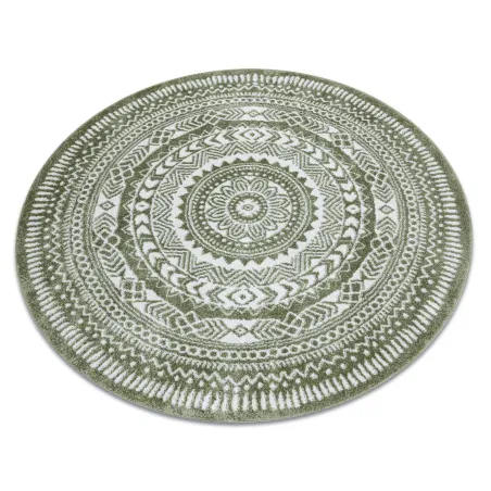 Tapis FUN Napkin vert, style moderne, forme ronde