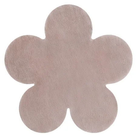 Tapis shaggy rose en peluche, antidérapant, idéal pour le salon