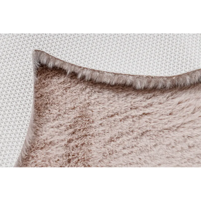 Tapis shaggy rose en peluche, idéal pour l'extérieur