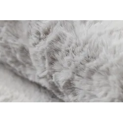 Tapis Shaggy pour chambre d'enfant, douillet et gris, parfait pour les enfants