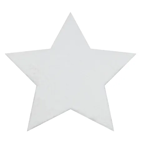 Tapis SHAPE 3148 Shaggy Star - ivoire en peluche, antidérapant, lavable