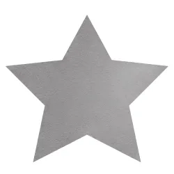 Tapis SHAPE 3148 Shaggy Star - gris en peluche, antidérapant, lavable