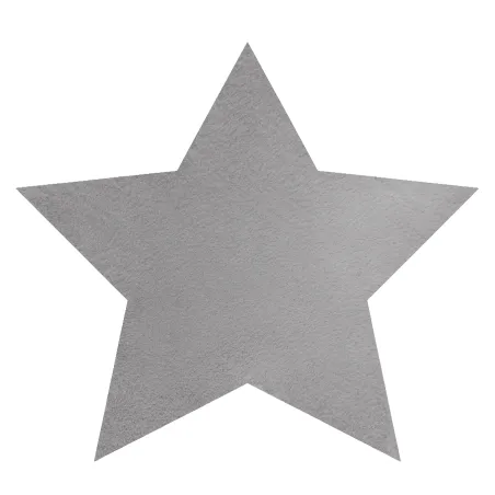 Tapis SHAPE 3148 Shaggy Star - gris, en peluche, antidérapant, lavable