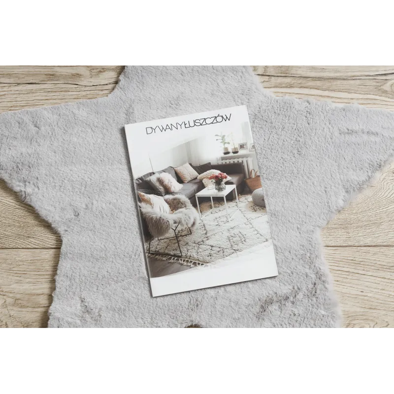 Tapis doux gris Shaggy, parfait pour la chambre ou le salon