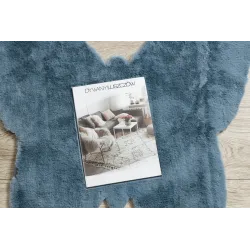 Tapis SHAPE 3150 Papillon - bleu, idéal pour la chambre d'enfant ou le salon