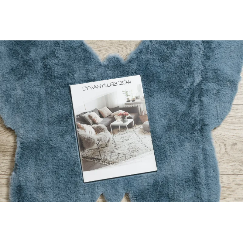 Tapis SHAPE 3150 Papillon - bleu, idéal pour la chambre d'enfant ou le salon