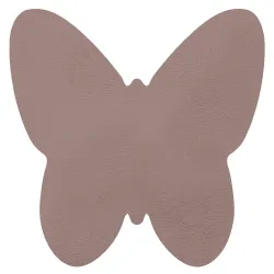 Tapis SHAPE 3150 Shaggy Papillon - rose en peluche, antidérapant, lavable