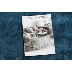 Tapis doux bleu, parfait pour la chambre d'enfant