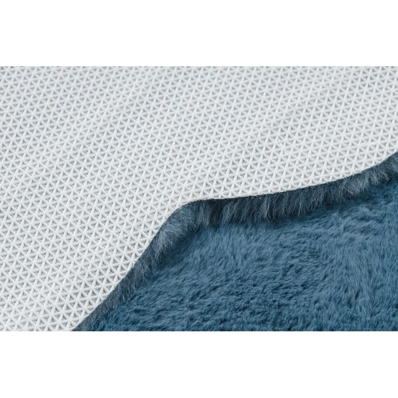 Tapis en peluche bleu, pour le salon ou la chambre