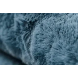Tapis shaggy bleu, idéal pour le jardin ou la terrasse