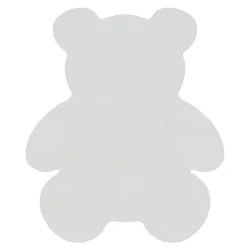 Tapis SHAPE 3146 Shaggy ours en peluche - ivoire, antidérapant, lavable