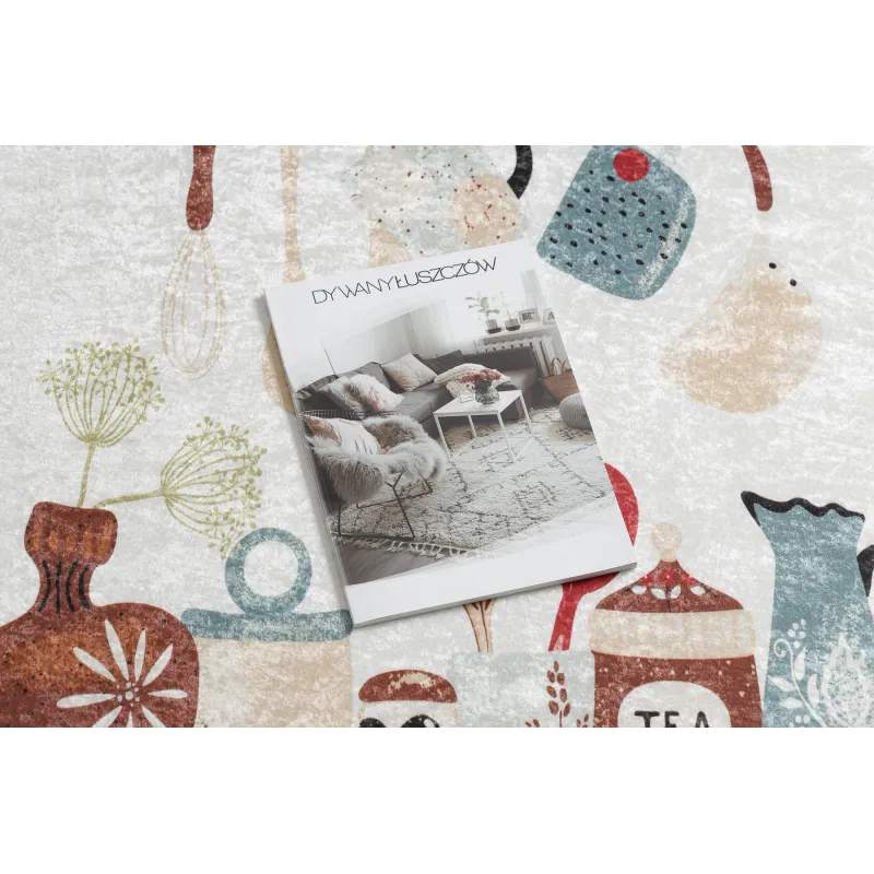 Tapis lavable ANDRE 1299, doux et agréable, pour la cuisine