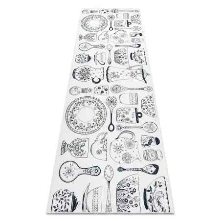 Tapis lavable ANDRE 1318, couleur beige, antidérapant, pour cuisine