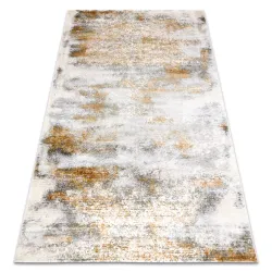 Tapis ACRYLIQUE ELITRA 8105 Abstraction vintage ivoire / orange